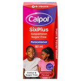 Calpol SixPlus Paracetamol Suspension Colour & Sugar Free Strawberry Flavour