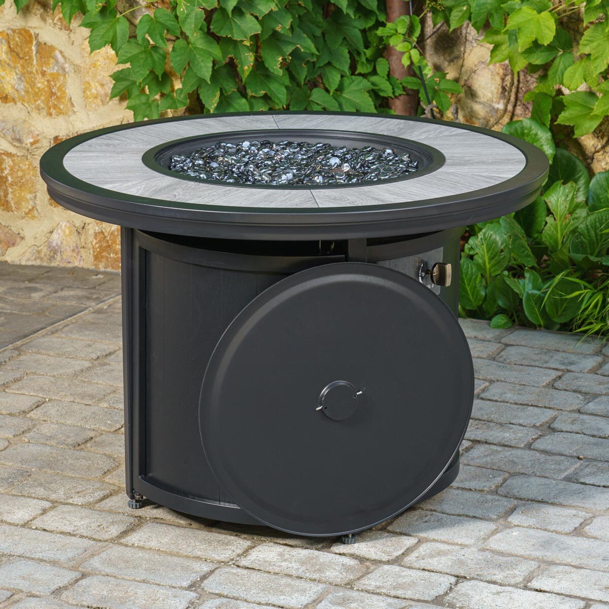 SunVilla Woodcrest 36" (91cm) Fire Table + Cover GOODS Costco UK