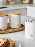 Swan Set of 3 White Nordic White Cannisters