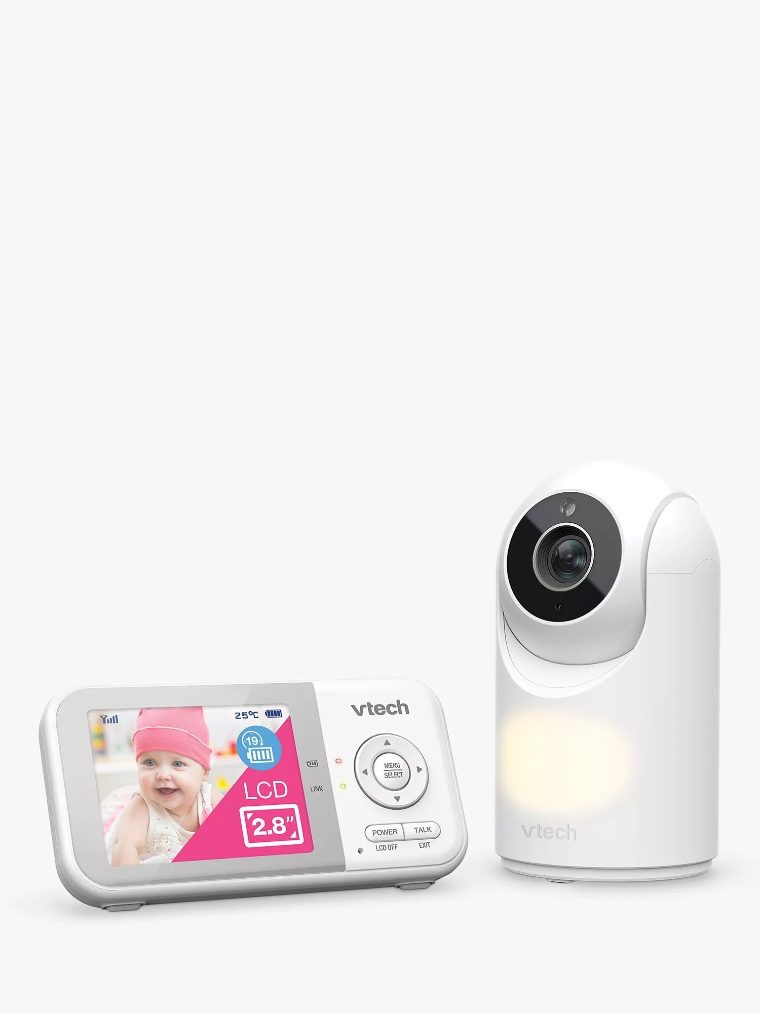 VTech VM3263 2.8inch Digital Video Baby Monitor with Adjustable Camera & Night Light - McGrocer
