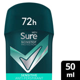 Sure Men Antiperspirant Deodorant Stick Nonstop Sensitive 50ml