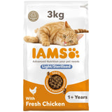 IAMS 1+ Years Light in Fat Dry Cat Food Chicken 3kg