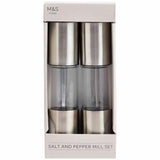 M&S Stainless Steel Salt & Pepper Mills, One Size, Silver