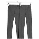 M&S Boys Slim Leg School Trousers, 9-10 Years, Grey