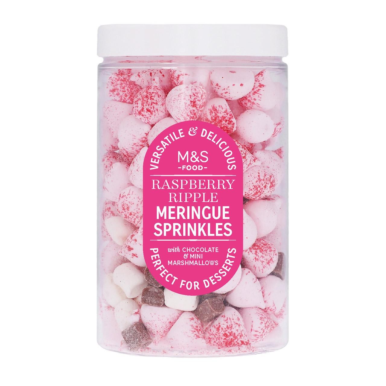 M&S Raspberry Ripple Meringue Sprinkles 70g