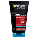 Garnier Pure Active 3in1 Charcoal Blackhead Face Mask Scrub & Wash