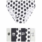 M&S Boys Cotton Football Briefs, 7 Pack, 4-5 Years, Black Mix