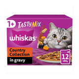 Whiskas 1+ Tasty Mix Country Collection Adult Wet Cat Food Pouch in Gravy