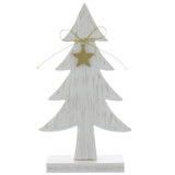 White Wooden Table Top Tree 21cm
