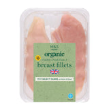 M&S Organic Free Range Chicken Breast Fillets Typically: 320g
