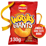 Walkers Wotsits Giants Sweet & Spicy Flamin' Hot Sharing Bag Snacks 130g