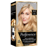L'Oreal Paris Preference Permanent Hair Dye California Light Blonde 8