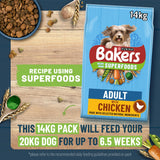 Bakers Adult Beef with Vegetables Dry Dog Food 1.2kg