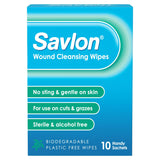 Savlon Wound Cleansing Wipes Handy Sachets x10