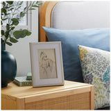 Habitat Beaded Wooden Picture Frame - Grey - 23x18cm