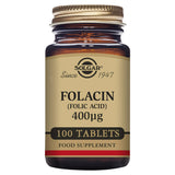 Solgar Folacin Folic Acid Tablets 400ug x100