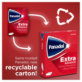 Panadol Extra Advance Painkillers 500mg Paracetamol & 65mg Caffeine Tablets x16