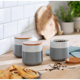 Habitat Grey Speckle Storage Canister