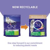 Purina One Indoor Dry Cat Food Turkey & Wholegrain 750g