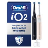 Oral-B iO2 Night Black & Calm Pink Electric Toothbrush