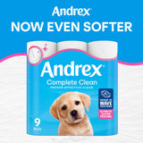 Andrex Complete Clean Toilet Rolls x4