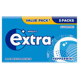 Extra Peppermint Sugarfree Chewing Gum Pieces Multipack 5x10