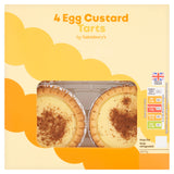 Sainsbury's Egg Custard Tarts 4 x 81g