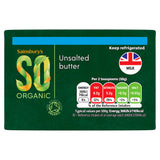 Sainsbury's British Butter Unsalted, SO Organic 250g