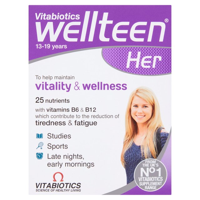 Vitabiotics Wellteen Her Vitality & Wellness Tablets 30 per pack GOODS M&S