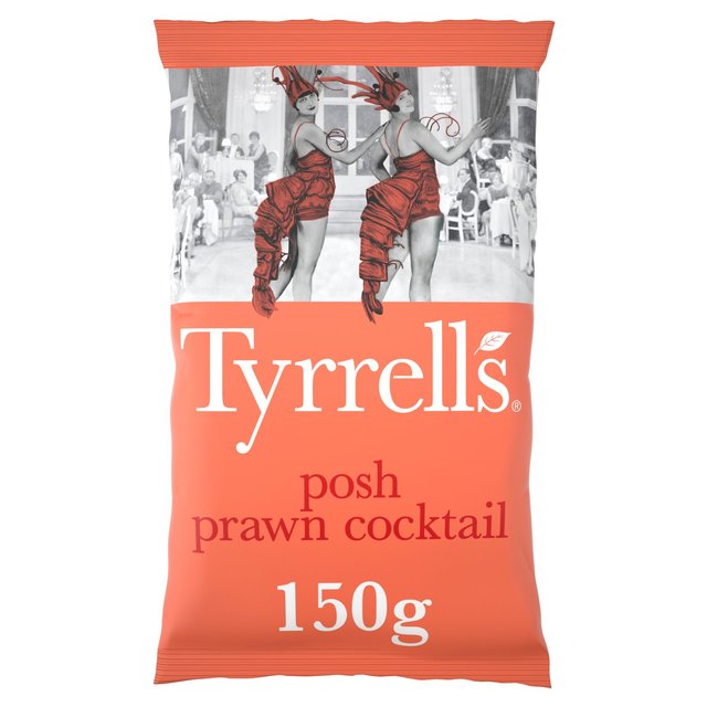 Tyrrells Posh Prawn Cocktail Sharing Crisps 150g GOODS M&S