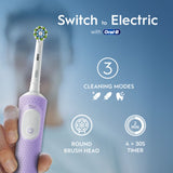 Oral B Vitality Pro Purple Electric Toothbrush Designed By Braun