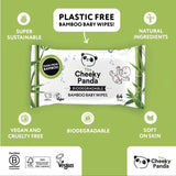The Cheeky Panda Biodegradable Bamboo Baby Wipes 60 per pack GOODS M&S