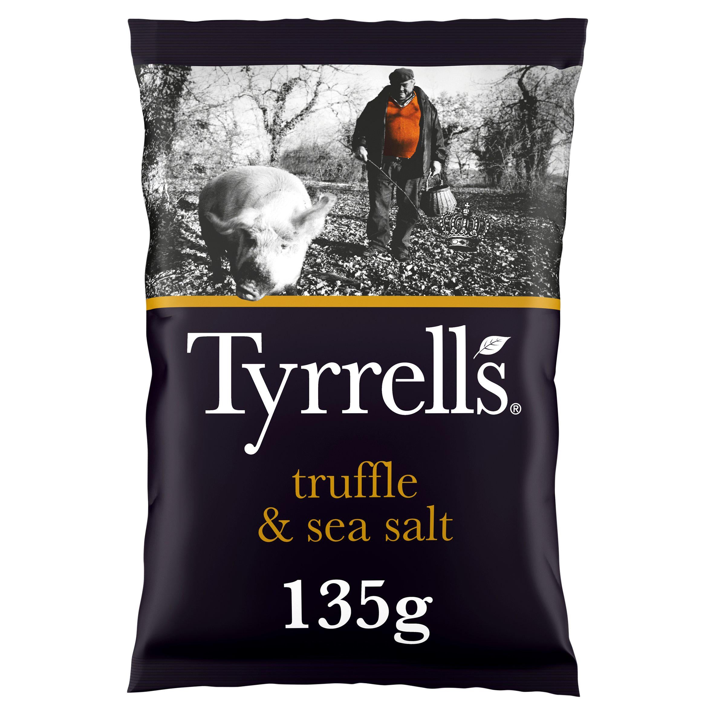 Tyrrells Truffle & Sea Salt Sharing Crisps 135g GOODS Sainsburys
