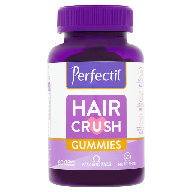 Vitabiotics Vegan Mixed Berry Perfectil Hair Crush Gummies 60 per pack GOODS M&S
