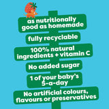 Heinz Strawberry, Banana, Raspberry & Apple Fruit Baby Food Pouch 6+ Months