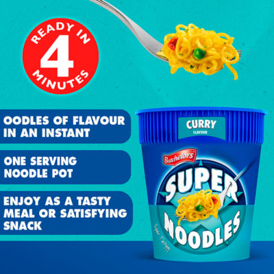 Batchelors Big Super Noodles Curry Flavour Instant Noodle Pot