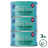 John West No Drain Tuna Chunks with a Little Brine MSC 3x100g