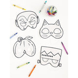 Colour Your Own Halloween Paper Masks