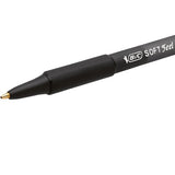 BIC Soft Feel Retractable Ballpoint Pens Black Pack of 5