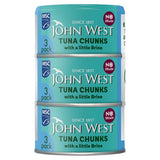 John West No Drain Tuna Chunks with a Little Brine MSC 3x100g