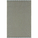 MS Pure Cotton Geometric Check Hand Towel Forest Green