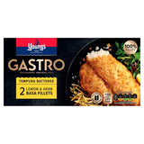 Youngs Gastro 2 Lemon Herb Tempura Battered Basa Fillets Frozen