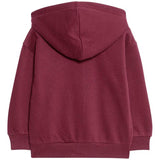 M&S Heart Zip Through Hoodie, 2-3 Years, Claret