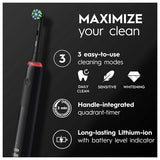 Oral-B Pro 3 3900 Black Pink Electric Toothbrush Duo Pack