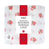 M&S Christmas Kitchen Towels