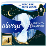 Always Infinity Sanitary Towels Pads Secure Night - Size 4