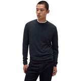 M&S Mens Cashmilon Crew Neck Jumper, S, Navy