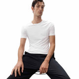 M&S Mens Supima Cotton Blend T-Shirt Vest, Large, White