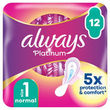 Always Platinum Normal Sanitary Towels Wings Size 1