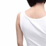 M&S Womens, Cotton Rich Ribbed Slim Fit Vest Top, size 12, Soft White